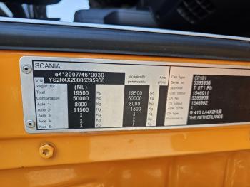 Scania R410 6x2 + NOOTEBOOM TIEFLADER